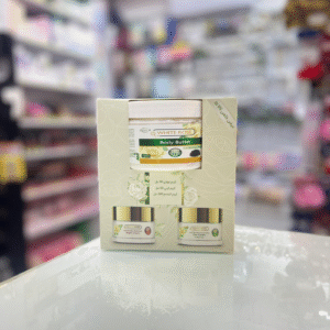 مجموعة White Rose للتفتيح والتغذية – 3 في 1 (كريم نهاري + كريم ليلي + زبدة جسم