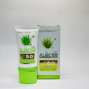 واقي الشمس بالألوفيرا من Kaliya Beauty – حماية طبيعية وترطيب مضاعف